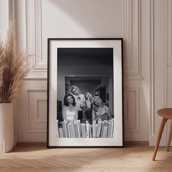 Iconic SATC Print | Black and White TV Series Poster | Girly Bathroom Wall Art | Vintage Feminist Fashion Decor | Retro Girls Night Gift