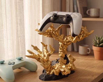 Figura de soporte para controlador de cristal quiral inspirada en Death Stranding, regalo para fans de los videojuegos y decoración de escritorio.