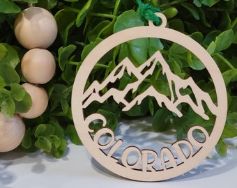 Colorado Mountain Ornament • Colorado Ornament  • 2022 Christmas Ornament  • Custom Ornament