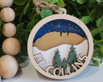 Ft Collins Colorado Ornament • Colorado 3D Ornament  • 2022 Christmas Ornament  • Custom Ornament • Laser Cut Ornament