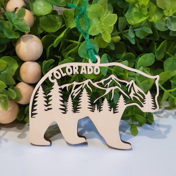 Colorado Bear Ornament • Colorado Ornament  • 2022 Christmas Ornament  • Custom Ornament