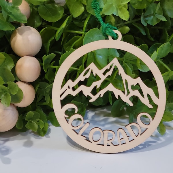 Colorado Mountain Ornament • Colorado Ornament  • 2022 Christmas Ornament  • Custom Ornament
