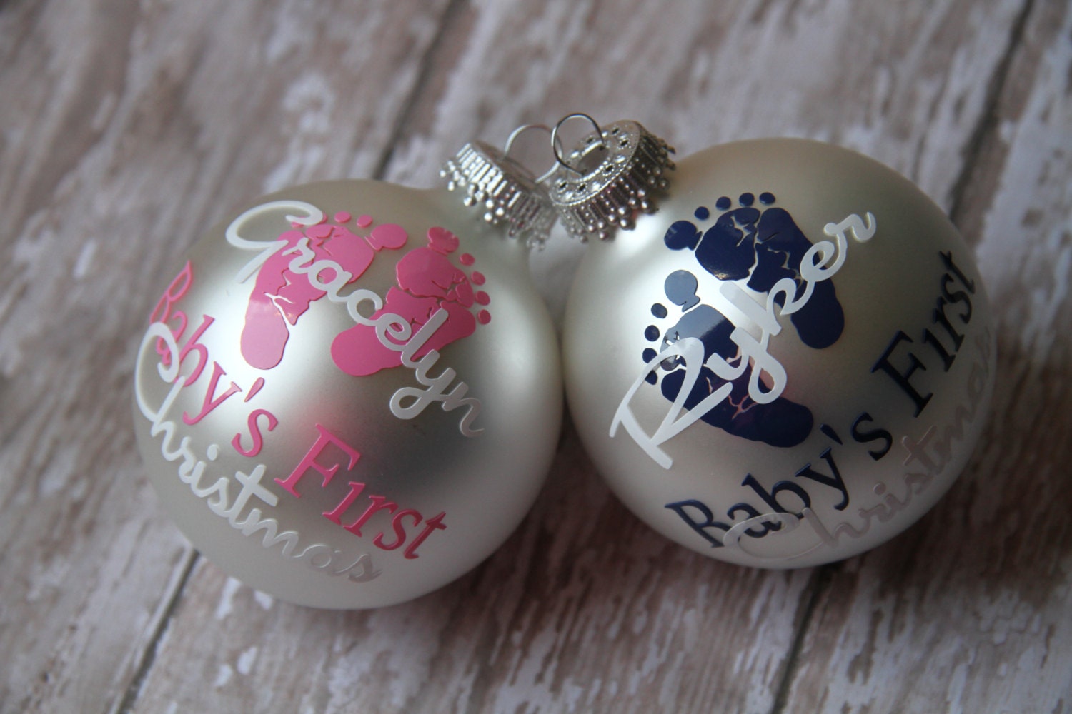 Baby's First Christmas Ornament Personalized Ornament Etsy