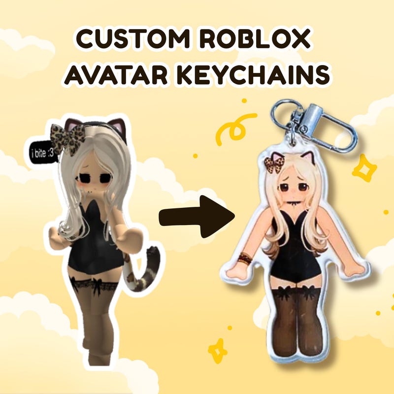 Roblox Keychain - Etsy