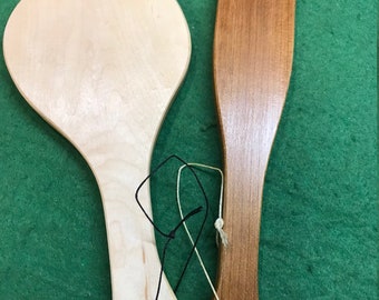 Otk lati hardwood hairbrush and stinger spanking paddle set | Etsy