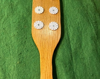 Otk African Padauk Hardwood Hairbrush Spanking Paddle With or