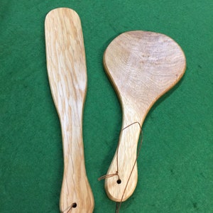 oak spanking paddle travel set