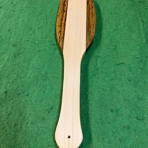 otk maple/bacote hardwood hairbrush spanking paddle