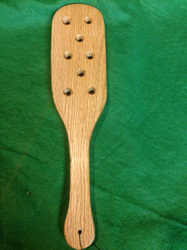 BDSM hairbrush style spanking paddle oak with or without holes mature 