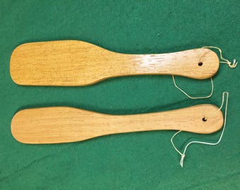 otk lati hardwood hairbrush and stinger spanking paddle set