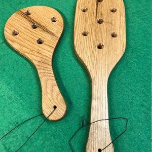 oak OTK spanking paddle set
