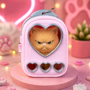 CatPacks™ Series 1 Collectible Backpack – 3D Printed Desk Pet, Kawaii Cat Figurine