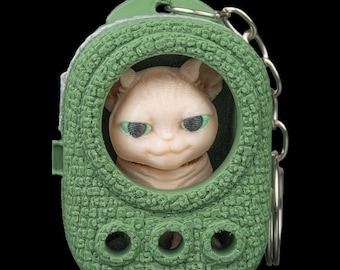 CatPacks™ Sphinx Pack | Sphynx Cat Figurine | Kawaii Desk Decor Cat Lover Gift