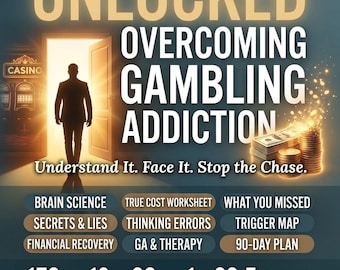 Unlocked Overcoming Gambling Addiction - Guide | Financial Worksheets | 90-Day Recovery Plan | Instant Download