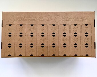 DIY Wine Advent Calendar box