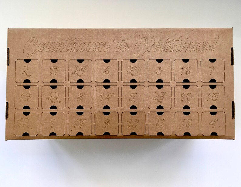 DIY Wine Advent Calendar box Etsy