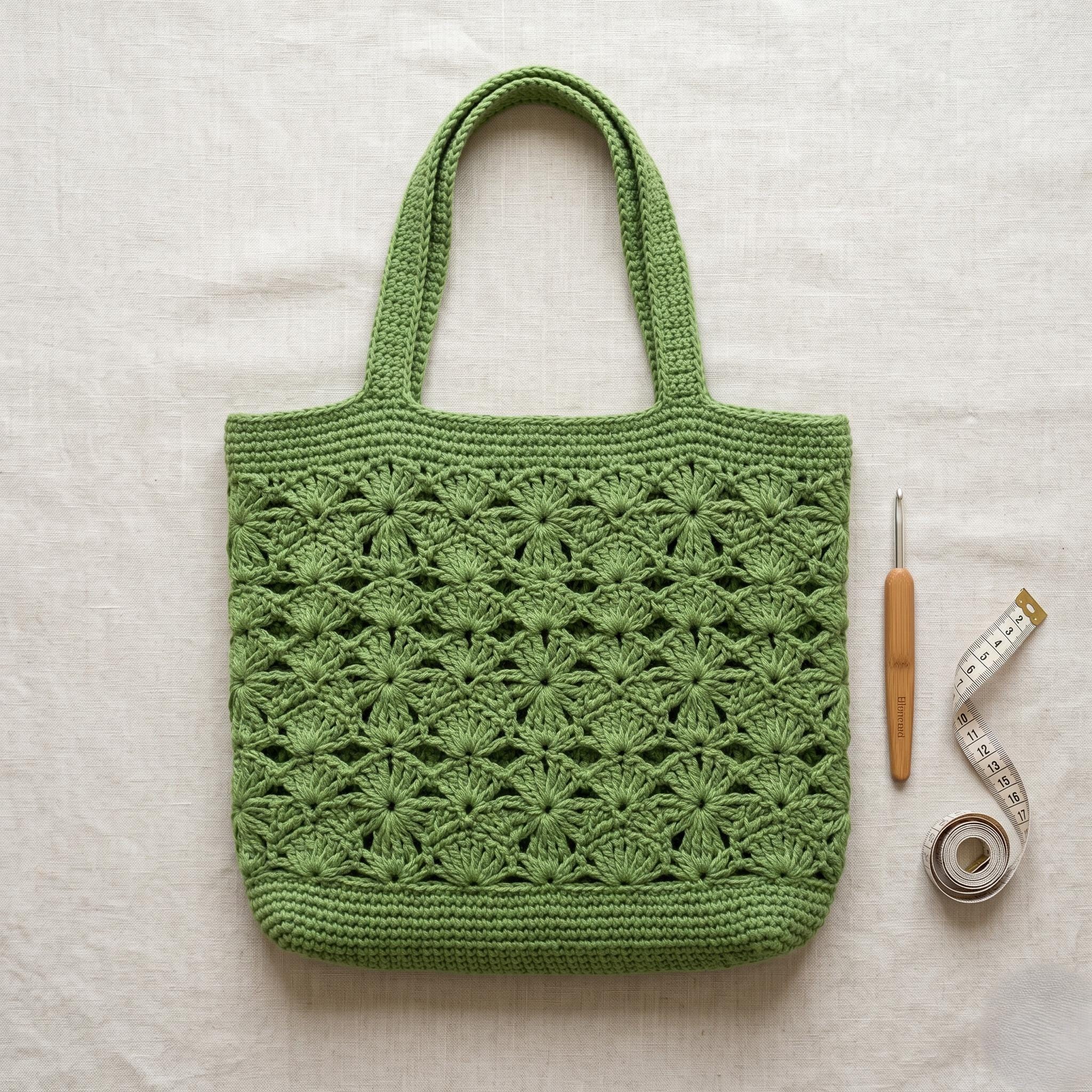 33 Crochet Purses and Bags To Make at Home: Fresh Patterns for Everyday Carryalls 23 Beginner Crochet Tote Bag Pattern Shell Stitch Market Bag