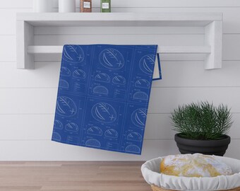 Ritningsmönster för bröd, kökshandduk | Illustration för köksbakning