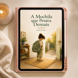 A Mochila que Pesava Demais | Sensitive Child Storybook PDF | Emotional Children’s Book | Printable Digital Book in Portuguese