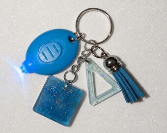 Glow-in-the-Dark Keychain Blue 1