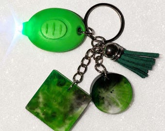 Glow-in-the-Dark Keychain Green 1