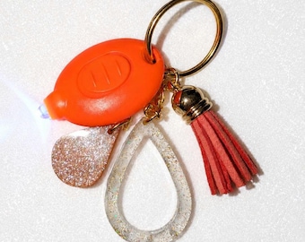 Glow-in-the-Dark Keychain Orange