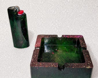 Glow-in-the-Dark Ashtray + Lighter Cover