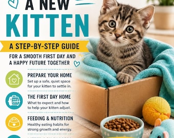 Portare a casa un nuovo gattino / Guida alla prima notte, all'adattamento e alla cura