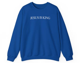 Bluza z napisem „Jezus jest Królem” | Odzież uliczna chrześcijańsko-katolicka