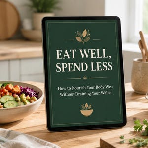 Eat Well Spend Less Ebook | Ratgeber für die Budget Essensplanung (PDF Download)