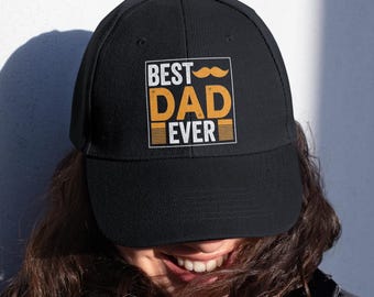 Hoed beste vader ooit, baseballpet voor vader, cadeau voor hem, verjaardagscadeau vader, gepersonaliseerde hoed, vaderhoed heren, Vaderdag