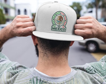 Baseballcap met Mexico-logo | Mexicaans adelaar-logo, kleuren rood groen wit
