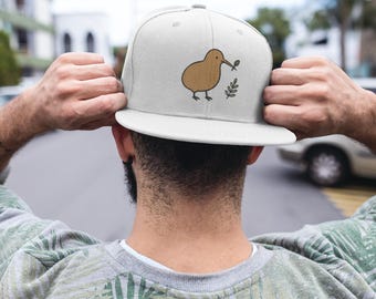 Leuke pet met kiwivogel | Minimalistische baseballpet met vogelillustratie