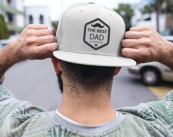 The Best Dad in the World Dad Hat, gepersonaliseerd Vaderdagcadeau, custom katoenen baseballpet voor mannen, uniseks vrijetijdshoed