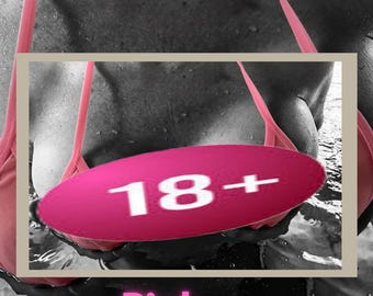 Foto di un corpo bagnato in bikini rosa / Arte sensuale da parete sulla spiaggia (Download digitale)