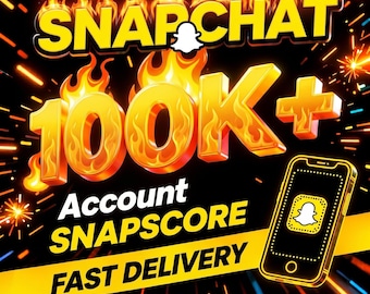 100k Snapscore Account |HQ| Snapchat 100,000+ Score | Fast Delivery