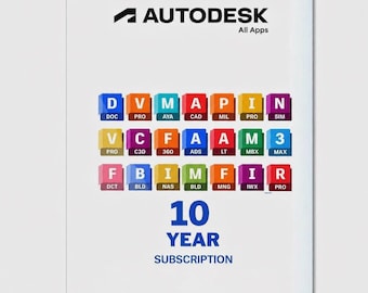 Autodesk All Apps 10 year Subscription | CAD , 3D Design Software Bundle – 100% Genuine