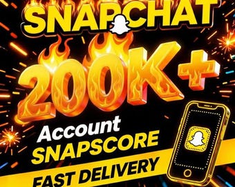 200k Snapscore Account |HQ| Snapchat 200,000+ Score | Fast Delivery