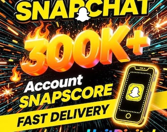 300k Snapscore Account |HQ| Snapchat 50,000+ Score | Delivery Fast