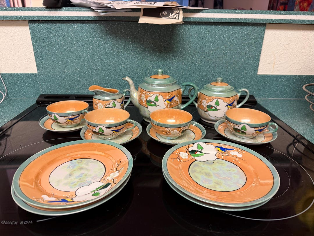 Luster Tea Set Vintage Japanese Lusterware Tea Set - Etsy