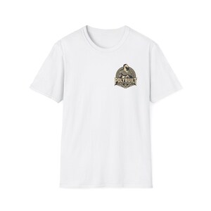 -shirt PolyBuilt avec logo différent | Emblème de construction vintage