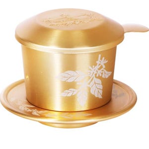 King Coffee Gold Phin-filter i vietnamesisk stil för kaffefilter som används för malet, långsamt droppande kaffe