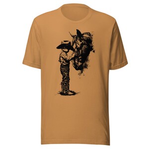 Vintage Cowboy Graphic Tee, Western Cowboy T-Shirt, Country Rodeo Shirt, Ranch Life Apparel, Rustic Western Art Tee, Cowboy Lover Gift