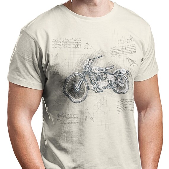Vintage Motorcycle Shirt, Retro Biker Graphic Tee, Classic Cafe Racer T-Shirt, Motorcycle Rider Gift, Old School Bike Shirt