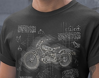 Vintage Motorcycle Shirt, Retro Biker Graphic Tee, Classic Cafe Racer T-Shirt, Motorcycle Rider Gift, Old School Bike Shirt