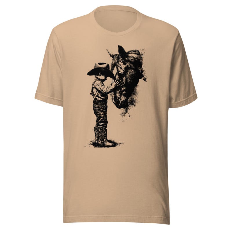 Vintage Cowboy Graphic Tee, Western Cowboy T-Shirt, Country Rodeo Shirt, Ranch Life Apparel, Rustic Western Art Tee, Cowboy Lover Gift