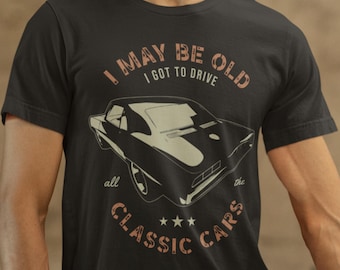 Vintage Muscle Car T-Shirt, Retro American Muscle Car Shirt, Funny Classic Car Tee, Car Enthusiast Gift