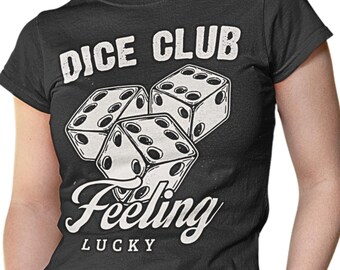 Vintage Dice Club Shirt, Casino Graphic Tee, Las Vegas Dice Tee, Lucky Roll Gift, Game Night Shirt