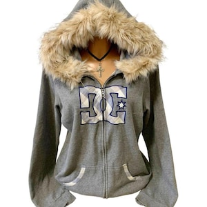 Y2k Fur Zip up Jacket - Etsy