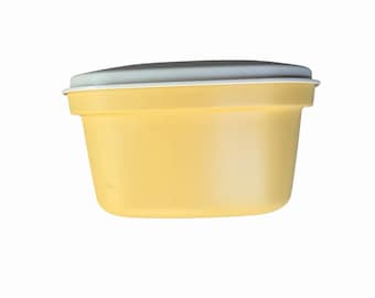 Vintage Tupperware Multi- Server Container-Harvest Gold 888-9-Original Info Card